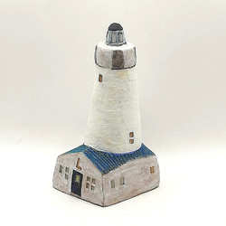 青い屋根の灯台/オプションフラッグ付き（No.209L） 2枚目の画像