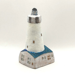 青い屋根の灯台/オプションフラッグ付き（No.209L） 4枚目の画像