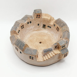 小さな植木鉢タウン/浅型（No.2104 O）オーブン陶土製 10枚目の画像