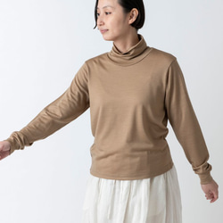 [進貨] 可水洗羊毛高領衫 / 米色 / HANDROOM WOMEN&#39;S 第1張的照片