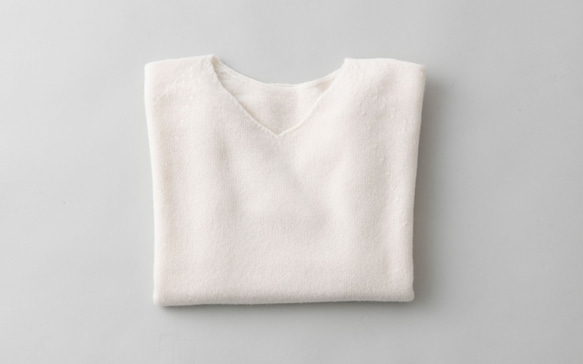 【再入荷】enrica cashmere knit 063 / offwhite 6枚目の画像