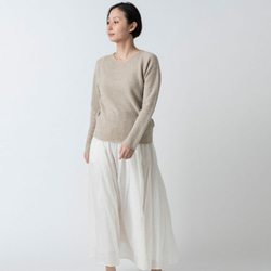 【再入荷】enrica cashmere knit 063 / offwhite 8枚目の画像