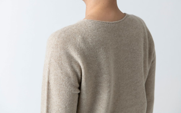 【再入荷】enrica cashmere knit 063 / offwhite 11枚目の画像