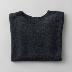 【再入荷】enrica cashmere knit 063 / charcoal 7枚目の画像