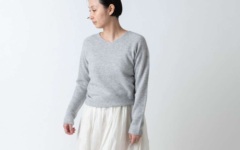 【再入荷】enrica cashmere knit 063 / grey