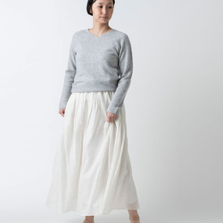 【再入荷】enrica cashmere knit 063 / grey 4枚目の画像