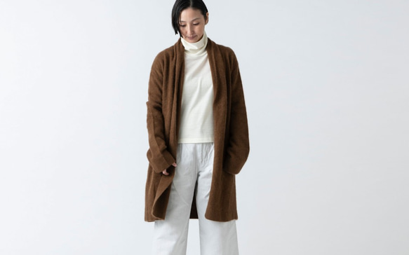 【sold out】enrica knit 050 / brown 1枚目の画像