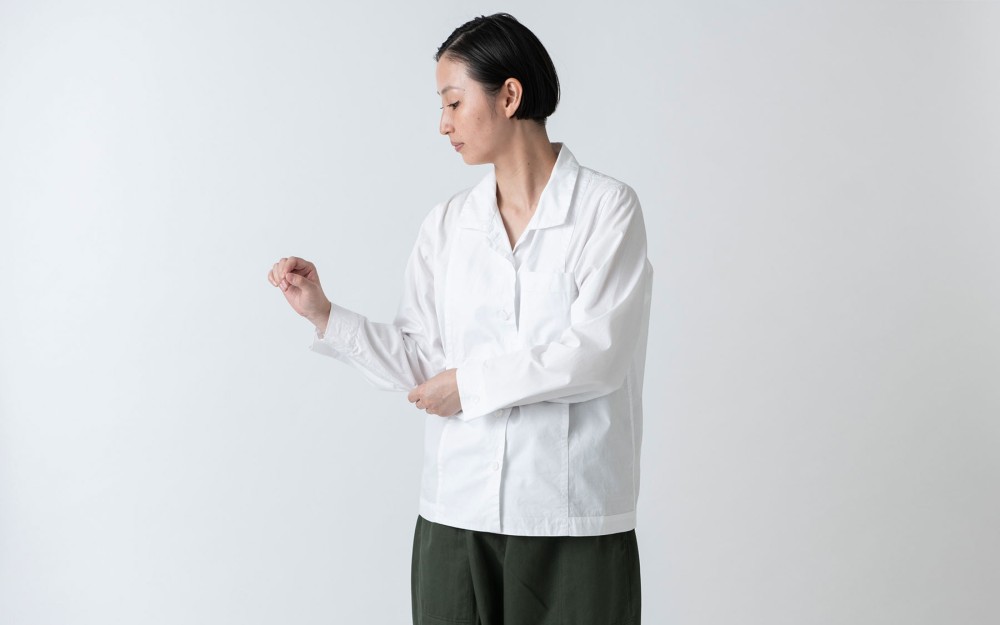 木間服装製作 / shirt white / unisex 2size
