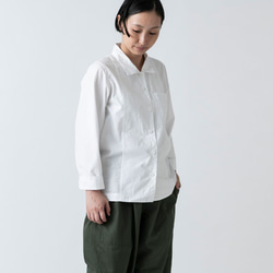 木間服装製作 / shirt white / unisex 2size 2枚目の画像