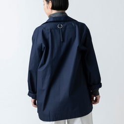 [2 尺寸有貨] Kima 服裝生產 / 襯衫海軍藍 / 男女皆宜 2size 第5張的照片