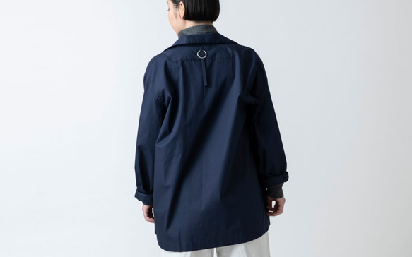 [2 尺寸有貨] Kima 服裝生產 / 襯衫海軍藍 / 男女皆宜 2size 第5張的照片