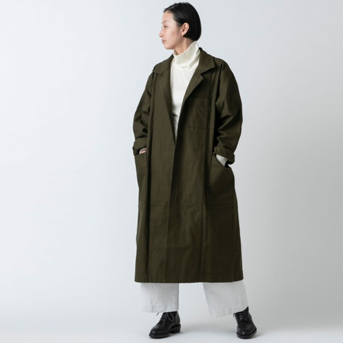 FRAMeWORK コットンカジュアルコートカーキー系Fサイズ 再入荷】木間服装製作 / coat 帆布 カーキ / unisex 1size