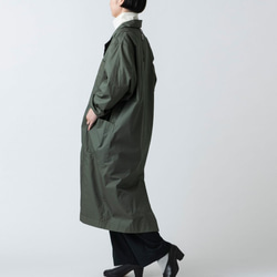 【再入荷】木間服装製作 / coat タイプライター カーキ / unisex 1size 4枚目の画像