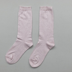 【新品】亞麻針織襪（櫻花）女款 第1張的照片