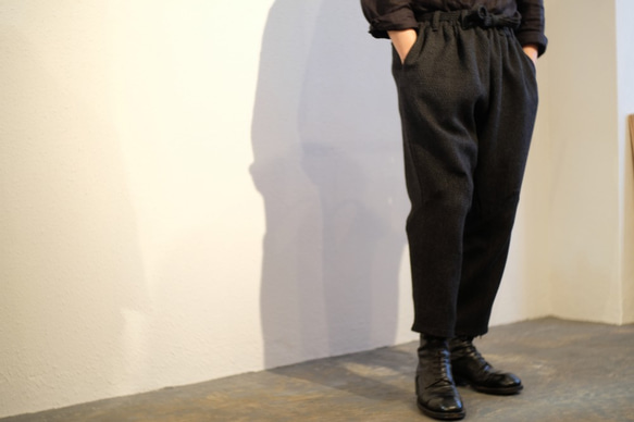 [新]和服| Monpe褲子|羊毛梭織刺身[男女通用] 第8張的照片