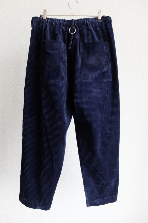 【受注製作】木間服装製作 / pants コーデュロイ navy / unisex 3枚目の画像