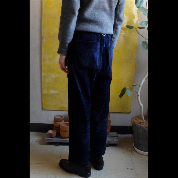 【受注製作】木間服装製作 / pants コーデュロイ navy / unisex 8枚目の画像