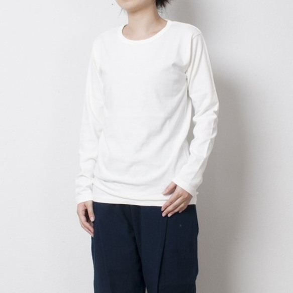 【售完即止】yohaku TUTU 長袖 T 卹 | 米白色 | 男女皆宜 3 種尺寸 第6張的照片