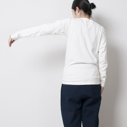 【售完即止】yohaku TUTU 長袖 T 卹 | 米白色 | 男女皆宜 3 種尺寸 第7張的照片