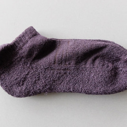 亞麻樁踝襪（紫色）女士22-24cm 第1張的照片