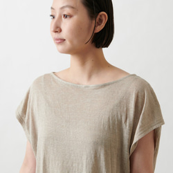 【new】enrica linenknit nosleeve cutsew/ natural 6枚目の画像