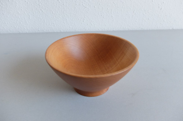 [限量1分]大碗的陶輪楓木（塗油，直徑15.8厘米x 7.5厘米） 第4張的照片