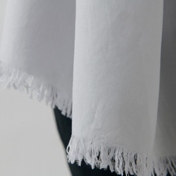 [新]恩里卡棉絲圍巾淺灰色/植物染料 第5張的照片