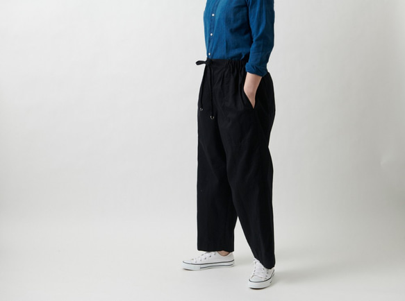 [補貨] Kima Clothes Production / 褲子 棉質 黑色 / 男女皆宜 1size 第5張的照片