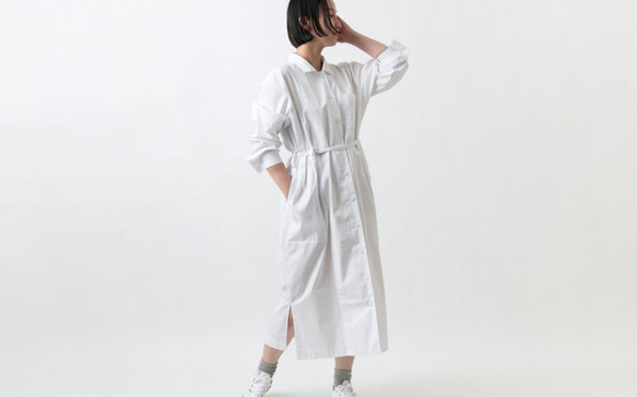 Kima Clothing Seisakusho / 長襯衫白色 / 男女通用 1size / 長襯衫襯衫連衣裙 第3張的照片