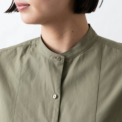 【sale】クラシックフロントプルオーバーシャツ　ネイビー　HANDROOM WOMEN'S 7枚目の画像