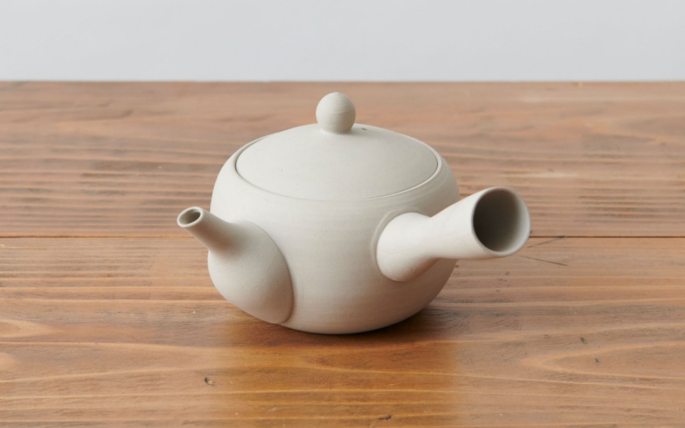 【再入荷】急須　白練　焼締め