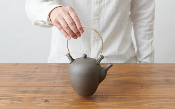 [補貨] 黃銅弦茶壺 Yakijime 第2張的照片