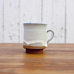 コーヒーカップ　白釉薬/赤土　４ 1枚目の画像