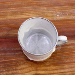コーヒーカップ　白釉薬/赤土　４ 3枚目の画像