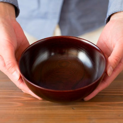 [補貨] 每天都可以使用的擦漆碗 (Minna no ugu #00) 擦漆碗 | 茶 第2張的照片