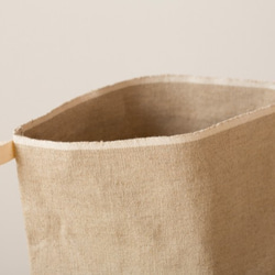 麵包籃（亞麻帆布麵包袋）大號 第3張的照片