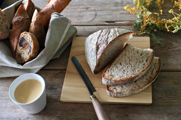 麵包籃（亞麻帆布麵包袋）大號 第5張的照片
