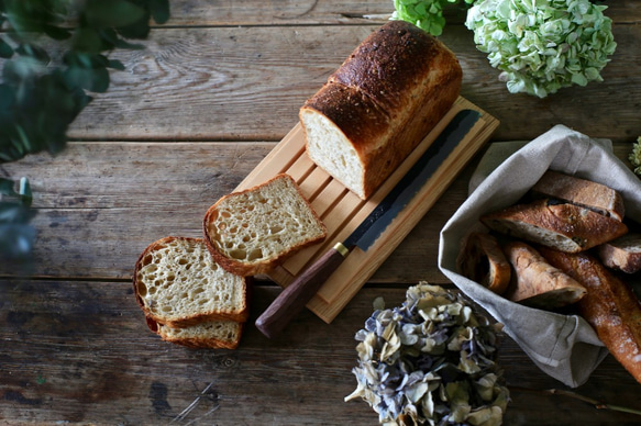 麵包籃（亞麻帆布麵包袋）大號 第6張的照片