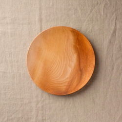 06　欅（けやき）の木の皿　６寸(18cm)　 1枚目の画像