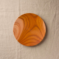 12　欅（けやき）の木の皿　６寸(18cm)　 1枚目の画像