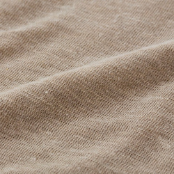 亞麻針織的婦女/ M長袖套頭衫（白色） 第4張的照片