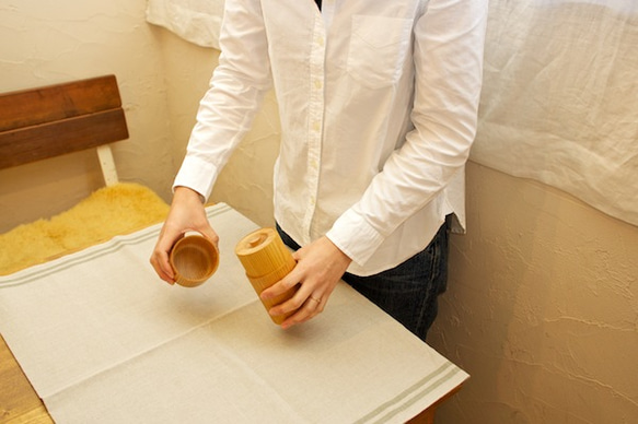[補貨] 輪磨櫸木茶罐（大） 第4張的照片