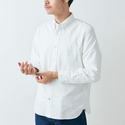 HANDROOM ボタンダウンシャツ ホワイト｜unisex 5size シャツ