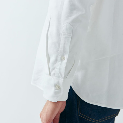 HANDROOM ボタンダウンシャツ ホワイト｜unisex 5size シャツ