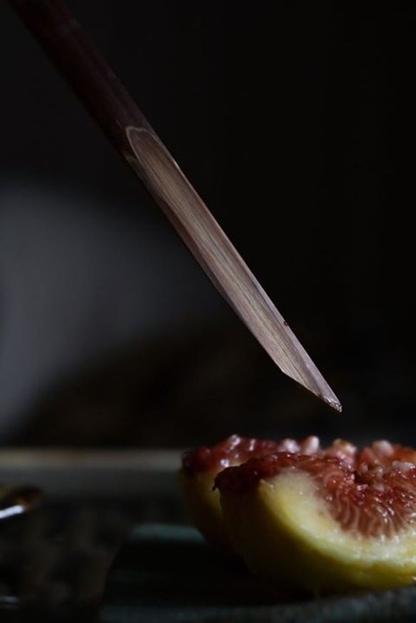 古董燻竹糕點切割器 | 5 件組（盒裝） 第11張的照片