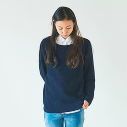 enrica cashimir knit navy 2枚目の画像