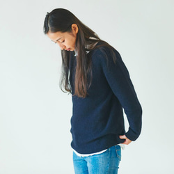 enrica cashimir knit navy 3枚目の画像