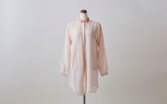 【免費送貨】enrica blouse pinkbeige /植物染料 第6張的照片