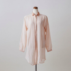 【送料無料】enrica blouse pinkbeige / botanical dye 7枚目の画像