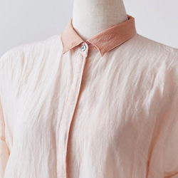 【免費送貨】enrica blouse pinkbeige /植物染料 第8張的照片